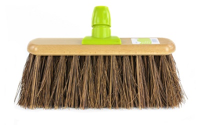Straatborstel - Linea Wood - Bassine - 30 cm met steelhouder